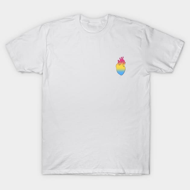 Pan Pride Heart T-Shirt by bbarhorst_art